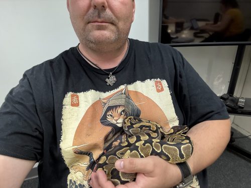 Athena d'Snek is getting soooo big!